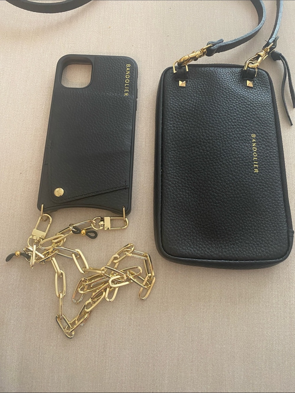 NWOT Bandolier Emma & Expanded Pouch (selling as a set) iPhone 11 + case chain - Picture 8 of 15